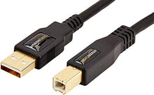 Load image into Gallery viewer, Amazon Basics USB 2.0 Printer Cable - A-Male to B-Male Cord - 6 Feet (1.8 Meters), Black