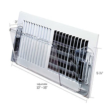 Load image into Gallery viewer, Deflecto Air Deflector for Sidewall Register, Adjustable from 10” to 16” Wide, Clear (51)