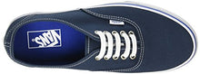 Load image into Gallery viewer, Vans Unisex Authentic Midnight Navy/True White Skate Shoe 6 Men US / 7.5 Women US