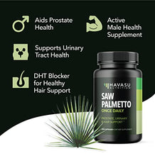 Load image into Gallery viewer, Saw Palmetto Prostate Supplements for Men as Potent DHT Blocker for Hair Growth and Beta Blocker to Decrease Frequent Urination (Saw Palmetto Once Daily, 200 Count)