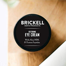 Load image into Gallery viewer, Brickell Men's Restoring Eye Cream for Men, Natural and Organic Anti Aging Eye Balm To Reduce Puffiness, Wrinkles, Dark Circles, Crows Feet and Under Eye Bags, .5 Ounce, Unscented