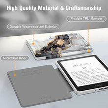 Load image into Gallery viewer, Fintie Hybrid Slim Case for 6.8" Kindle Paperwhite (11th Generation-2021) and Kindle Paperwhite Signature Edition - Shockproof Cover with Transparent Back Shell, Cloudy Marble