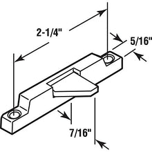 Load image into Gallery viewer, Defender Security S 4600 Sliding Vinyl Window Vent Stop, 2-1/4 in. Hole Center Spacing, Pack of 2
