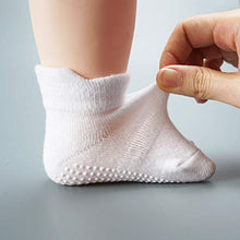 Load image into Gallery viewer, AVANTMEN Baby Socks with Grips Non Slip for Babies Girls Boys Toddlers Infants Kids Ankle Socks Anti Skid 6/12 Pack (12 Pack Girls - Assorted Solid, 1-3T)