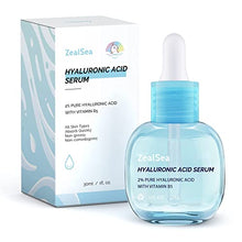 Load image into Gallery viewer, Hyaluronic Acid Serum for Face, with 2% Pure Hyaluronic Acid and Vitamin B5, Facial Serum Anti Aging Serum for Fine Lines and Wrinkles, Hydrate Plump and Repair Skin Suitable All Skin Types,1 Fl. Oz