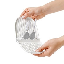 Load image into Gallery viewer, OXO Tot Breast Pump Parts Compact Drying Rack with Detail Brushes, Gray