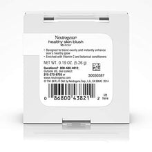Load image into Gallery viewer, Neutrogena Healthy Skin Powder Blush Makeup Palette, Illuminating Pigmented Blush with Vitamin C and Botanical Conditioners for Blendable, Buildable Application, 10 Rosy,.19 oz