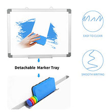 Load image into Gallery viewer, Small Dry Erase White Board - 12 x 16 Inch Magnetic Hanging White Board with Detachable Marker Tray,Memo Board for Wall Kids, Students & Teachers