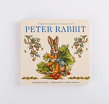 Load image into Gallery viewer, The Peter Rabbit Plush Gift Set: The Classic Edition Board Book + Plush Stuffed Animal Toy Rabbit Gift Set (Fun Gift Set, Holiday Traditions, Beatrix ... Books, New York Times Bestseller Illustrator)