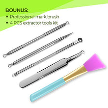 Load image into Gallery viewer, Blackhead Remover Mask 3-in-1 Votala Blackhead Removal Mask, Purifying Peel Off Mask with Acne & Blackhead Extractor Kit and Silicone Brush, Deep Cleansing Blackheads Removal Kit