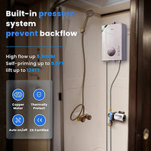 Load image into Gallery viewer, ANBULL 12V Self Priming Pump, 5.5GPM/70PSI Water Pressure Diaphragm Pump with 3/4" Garden Hose Adapters, Marine Fresh Water Transfer Pump with Pressure Switch for RV Camper Yacht Lawn