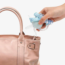 Load image into Gallery viewer, Eco inspired Baby Teething Toys Silicone Baby Rattle Handbell Teether with Pacifier Clip, Massage Gums & Soothes Pain,BPA Free (3 Month+, Blue)