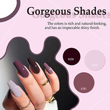 Load image into Gallery viewer, AZUREBEAUTY 20 Colors Dip Powder Nail Kit Starter - Winter Halloween Series, Nude Plum Mauve Brown Nail Dipping Powder Liquid Set with Base/Top Coat for French Nails Art Manicure DIY Salon Home Gift