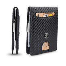 Load image into Gallery viewer, TRAVANDO Money Clip Wallet"RIO" - Mens Wallets slim Front Pocket RFID Blocking Card Holder Minimalist Mini Bifold Gift Box (Vintage Leather, Vintage Brown)