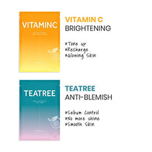 Load image into Gallery viewer, Barulab Sheet Mask, Vegan Facial sheet mask, Korean Face mask, 10pack Assorted Value Pack- Aloe, Cica, Greentea, Olive ,AHA.BHA, Peptide, Sheabuter, Teatree, VitaminC, Hyaluron