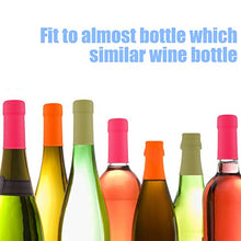 Load image into Gallery viewer, Airtight Wine Caps Wine Bottle Stopper Condom Style Bottle Topper Keep Fresh Wine Party Novelty Cork Replacements (8 Pcs/Set)