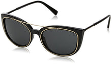 Load image into Gallery viewer, Versace Womens Sunglasses Black/Grey Plastic - Non-Polarized - 56mm