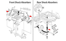 Load image into Gallery viewer, LEAPGOMAX Club Car Shocks Rear & Front Shock Absorber Kit 4-pcs Fits Club Car DS &Precedent Golf Cart 1014235 1013164