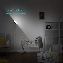 Load image into Gallery viewer, Nekteck LED Floor Lamp, Bright Lighting Torchiere Floor Lamps for Living Rooms, Bedrooms and Office with Modern Design and Touch Control Tall Standing Pole Light, 30w/2000LM, 3000K Warm White