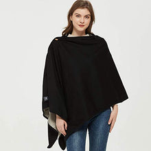 Load image into Gallery viewer, Radia Smart EMF Wrap Poncho |Radiation Protection| Large Pregnancy Blanket, 5G Anti-Radiation, Cotton, EMF Blanket 28" x 72", Black