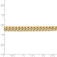 Load image into Gallery viewer, 14k Yellow Gold 6mm Miami Cuban Bracelet Chain 7 Inch Curb Fine Jewelry For Women Gifts For Her