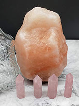 Load image into Gallery viewer, Luckeeper Healing Crystal Wands | 2" Rose Quartz Crystal Points| 6 Faceted Reiki Chakra Meditation Therapy