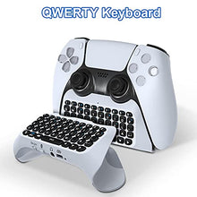 Load image into Gallery viewer, Lamptti Min Wireless Bluetooth Keyboard for PS5 Controller, Keyboard and Voice Chat Board for Messaging and Chat,Works with PS5, Smartphones and moreErgonomic Design