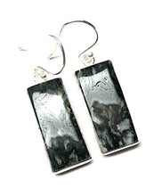 Load image into Gallery viewer, Natural Green Moss Agate 925 Solid Sterling Silver Earrings 40mm