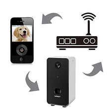 Load image into Gallery viewer, NPET Smart Pet Camera Dog Treat Dispenser, WiFi Pet Monitor Indoor with 2-Way Audio, Night Vision, APP Control Compatible with Alexa for Dogs & Cats