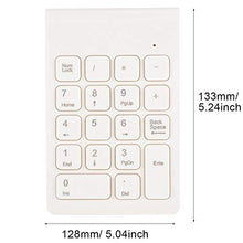 Load image into Gallery viewer, Lightweight Numeric Keypad, Wireless Keyboard, Nummer Keyboard, 18 Keys for PC(White)