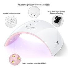 Load image into Gallery viewer, UV LED Nail Lamp, SUNUV Gel UV Light Nail Dryer for Gel Nail Polish Curing Lamp with Sensor 2 Timers SUN9C Pink Valentine Gift for Woman Girl
