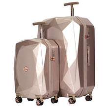 Load image into Gallery viewer, kensie Women's 3D Gemstone TSA Lock Hardside Spinner Luggage, Rose Gold, 2 Piece Set (28"/20")