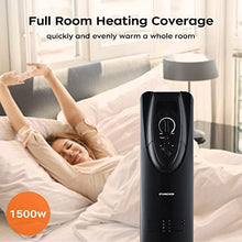 Load image into Gallery viewer, Oil Filled Radiator Heater, Radiator Heater, 2022 Upgraded 1500W Electric Portable Heater with 3 Heat Settings, Adjustable Thermostat, Quiet Overheat & Tip-Over Protection, Oil Heaters for indoor use