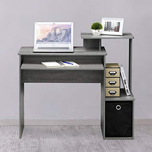 Load image into Gallery viewer, FURINNO Econ Multipurpose Home Office Computer Writing Desk, French Oak Grey