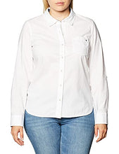 Load image into Gallery viewer, Tommy Hilfiger Women's Classic Long Sleeve Roll Tab Button Down Shirt (Standard and Plus Size), Bright White, Medium