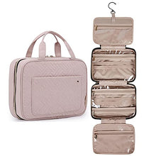Load image into Gallery viewer, BAGSMART Large Toiletry Bag Travel Bag with Hanging Hook, Water-resistant Makeup Cosmetic Bag Travel Organizer for Accessories, Shampoo, Full Sized Container, Toiletries