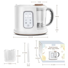 Load image into Gallery viewer, Kwasyo Baby Food Maker, 4 in 1 Processor Baby Food Steamer and Blender, Puree Machine & Milk Warmer, | Constant Temperature | Rapid Heating | with 22 Oz Separate Steaming Cup -BPA-free Tritan Material