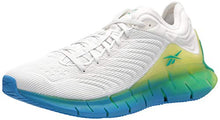 Load image into Gallery viewer, Reebok unisex-adult Zig Kinetica ReeCycle, white/horizon blue/chartreuse, 8.5 M US