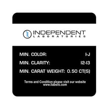 Load image into Gallery viewer, 1/2Ct Diamond Stud Earrings Set in Sterling Silver