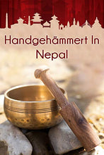 Load image into Gallery viewer, Tibetan Singing Bowl Set by Ohm Store — Meditation Sound Bowl and Wooden Striker with Lokta Gift Box — Hand Hammered Nepali Instrument for Yoga, Chakra Healing and Stress Relief