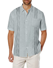 Load image into Gallery viewer, COOFANDY Men's Short Sleeve Linen Shirt Cuban Beach Tops Pocket Button Down Shirts