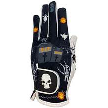 Load image into Gallery viewer, Giggle Golf Women's Golf Glove (Small, Worn On Left Hand, Black Halloween)
