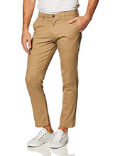 Load image into Gallery viewer, Amazon Essentials Men's Relaxed-Fit Casual Stretch Khaki, Dark Khaki, 33W x 32L
