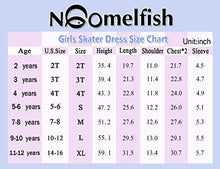 Load image into Gallery viewer, Noomelfish Girls Short Puff Sleeve Dress Summer Casual Knit Swing Twirl Skater Dresses with Pockets, Yellow, Size 9-10 Years