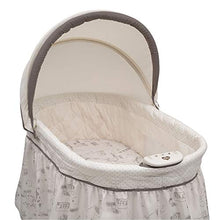 Load image into Gallery viewer, Delta Children Deluxe Sweet Beginnings Bedside Bassinet - Portable Crib with Lights and Sounds, Playtime Jungle, 33x17x45 Inch (Pack of 1)