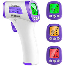 Load image into Gallery viewer, Infrared Forehead Thermometer, Non-Contact Forehead Thermometer for Adult, Kids, Baby, Accurate Instant Readings No Touch Infrared Thermometer with 3 in 1 Digital LCD Display for Face, Ear, Body