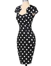 Load image into Gallery viewer, Short Vintage Dresses for Special Occasion Polka Dot Black M CL7597-3