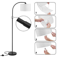 Load image into Gallery viewer, Arc Floor Lamp, LED Floor Lamp with Shade, Ambimall Adjustable Standing Lamp Modern Design, Mid Century Modern Floor Lamp for Living Room, Bedroom, Dining Room, Study Room and Office(Without Bulb)