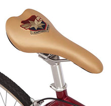 Load image into Gallery viewer, Captain Marvel Single-Speed Fixie Style Bike by Schwinn, Featuring 58cm/Large Steel Stand-Over Frame with 700C Wheels and Flip-Flop Hub, Perfect for Urban Commuting and City Riding, in Red/Blue/Gold