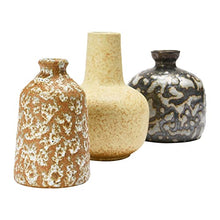 Load image into Gallery viewer, Main + Mesa Stoneware Vases with Reactive Glaze, Set of 3